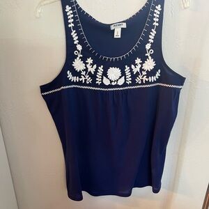 Old Navy embroidered tank top